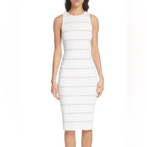 Alice + Olivia • Jenner Lace Inset Sheath Dress